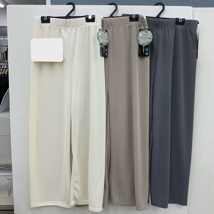 婦人　パステルワッフル調セミワイドパンツ　30個入　1003297621