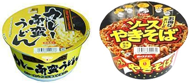 麺のスナオシ　カレー南蛮うどん・ソースやきそば　2種　240個セット　4973288124378　4973288300031　※2025年4月より価格改定