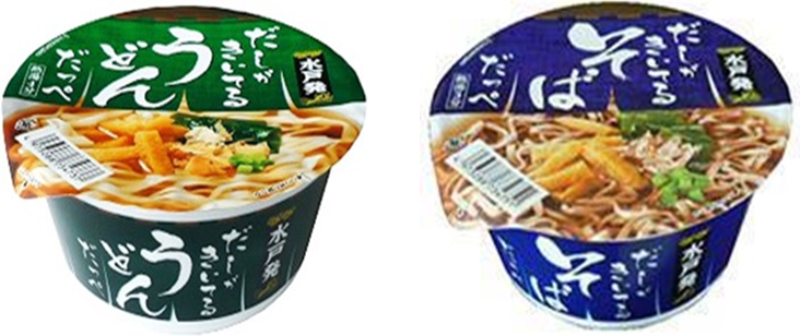 麺のスナオシ　だしがきいてるうどんだっぺ・だしがきいてるそばだっぺ　2種　240個セット　4973288734737　4973288734751　※2025年4月より価格改定