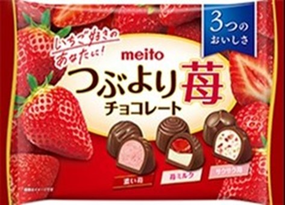 名糖産業　つぶより苺チョコレート　216個　4902757187903