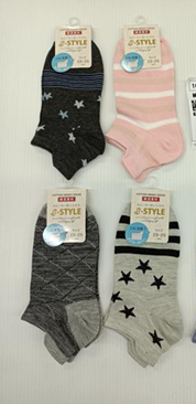 婦人綿混ベロ付き柄スニーカー１P　100個入　1003363341