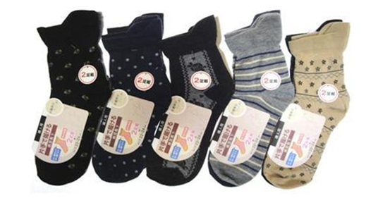 婦人綿混片手で履けるソックス２P　50個入　1003361881