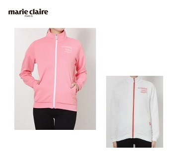 【 marie claire】マリ クレール　レディース　長袖トレーナー ワッフルジャージブルゾン　全2色アソート　20枚入り 713200