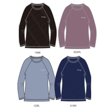 【Kaepa】 レディース　メッシュ柄ロングTシャツ  マイクロWメッシュ　全4色アソート　20枚入り      KL693231