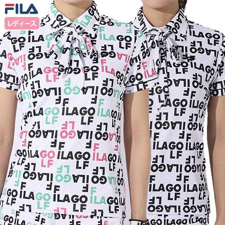 【 FILA】フィラ　レディース　ボウタイ半袖シャツ 全2色アソート　20枚 75366