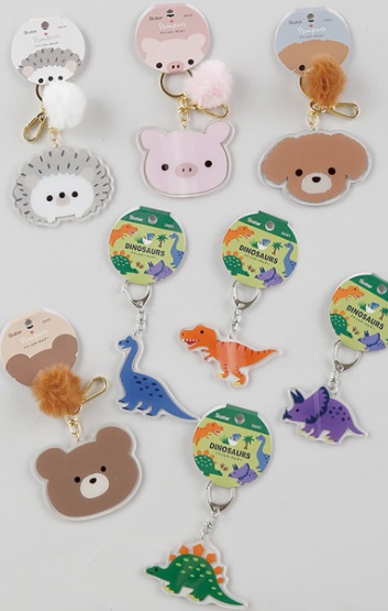 【特価】ファンシー柄アクリルキーホルダー　48個入り 1003142251