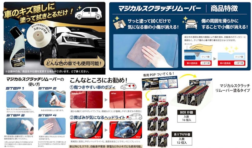 小キズが消える！マジカルスクラッチリムーバー 塗るタイプ 100ml　72個入り 4571621443072