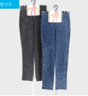 婦人　ケミカルニットデニムミセスのレギパン　68　8枚入り 494181