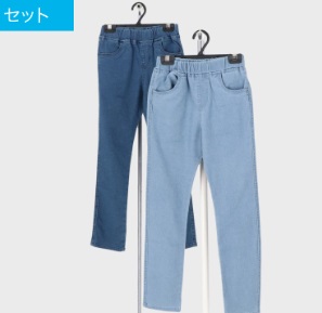 女児　合寸デニムパンツ　6枚入り 439259