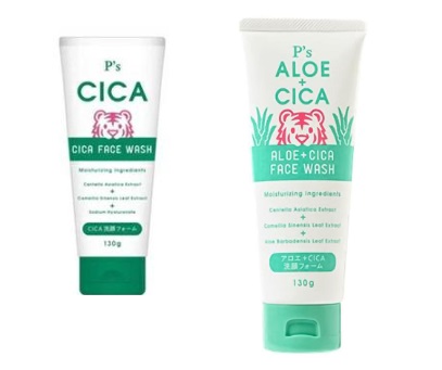 P's 　CICA洗顔フォーム　ノーマル＆アロエ＋　130ｇ　　96本入り 4582400831133・4582400831171