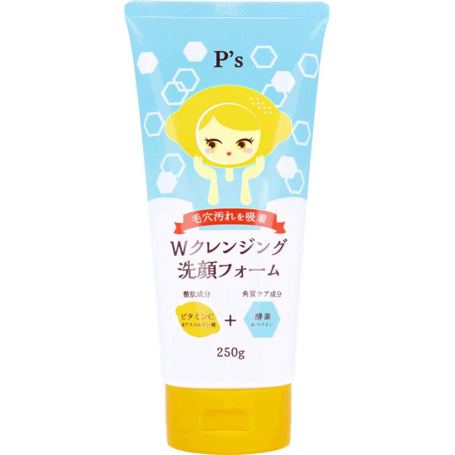 P’s 　ビタミンC+酵素Wクレンジング洗顔フォーム　250ｇ　36個入り 4582400831218