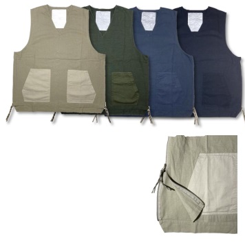 メンズ　RT Sidezip vest　サイドジップベスト　1枚から購入可能！ SR-0028