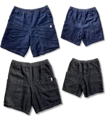 メンズ　Denim 　garden shorts　　デニムショートパンツ　1枚から購入可能！ SR-0045