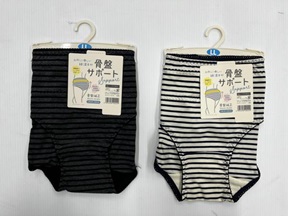 レディース　綿混ボーダー骨盤補整ショーツガードル　丈なし/1分丈　60枚入り 1003163291・1003163321