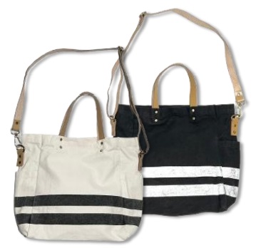 メンズ　Canvas double line 2way tote　トートバッグ　1個から購入可能！ SR-5002