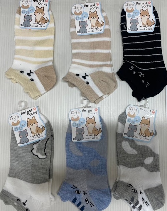 婦人　耳付き甲メッシュスニーカー　1P　100個入り 1003202441