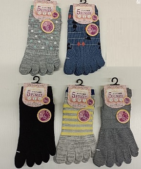 婦人　5本指スニーカーソックス　1P　100個入り 1003406961