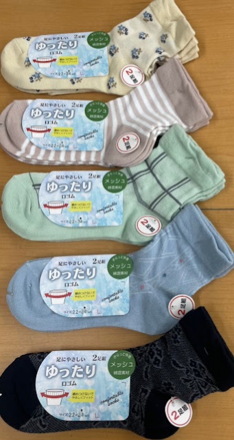 婦人　メッシュミセス柄ソックス　2P　50個入り 1003409091