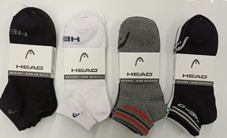 紳士　HEADスニーカーソックス　3P　40個入り 1003351941