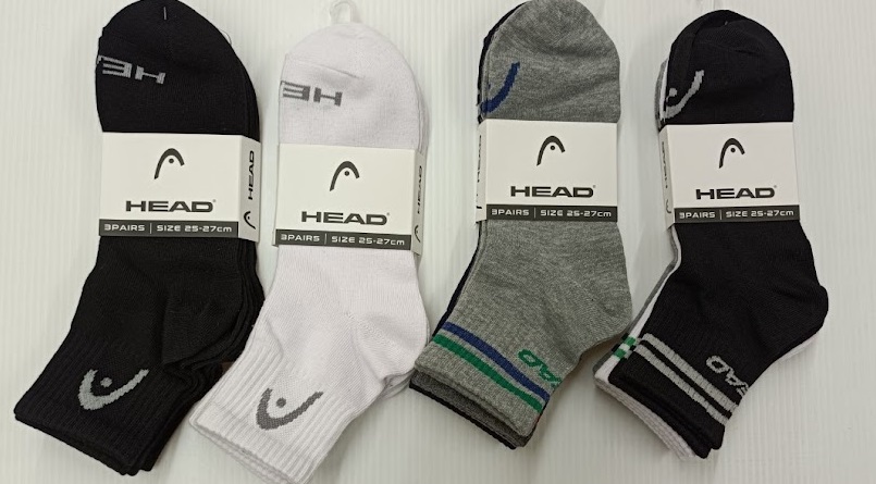 紳士　HEAD丈長スニーカーソックス　3P　40個入り 1003351961