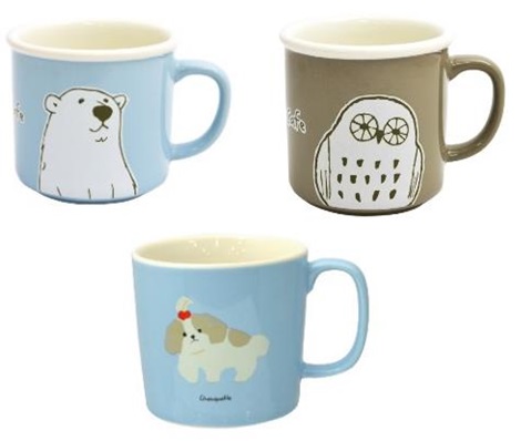 Animal Cafe　マグ　しろくま/ふくろう/シーズー　マグカップ　全3種アソート　12個入り 4536818421523・4536818421547・4536818416024