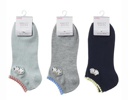 LC241501　婦人　アンクレット　小鳥刺繍　120足入り 4524039241501
