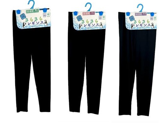 LC235760・LC235777・LC235784　さらさら婦人レギンス　10分丈　全3サイズ　50枚入り 4524039235760・4524039235777・4524039235784