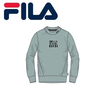 【FILA】フィラ　メンズ　裏起毛　スウェットトレーナー　長袖　グリーン　20枚入り 444380
