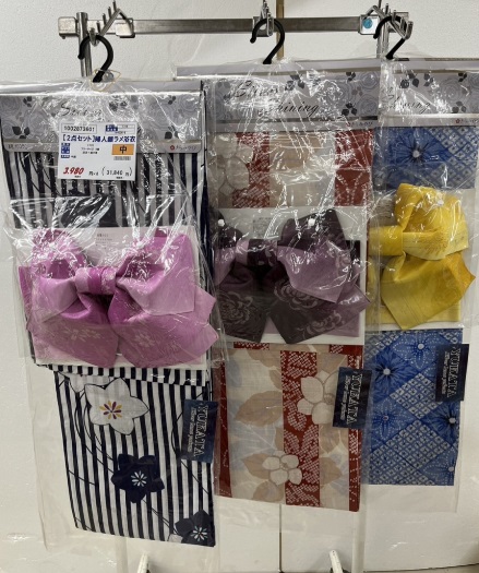 婦人　銀ラメ/金ラメ　浴衣　2点セット　8個入り 1002873601・1002873591