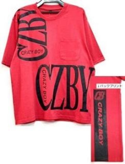 Crazy　Boy　メンズ　ロゴプリント　長袖Tシャツ　ビッグロゴ　全4色アソート　20枚入り～24枚入り CB5902・CB5902K
