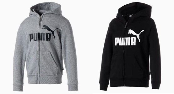 【PUMA】プーマ　キッズ　裏毛　ZIPパーカー　全2色アソート　12枚入り 84837