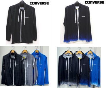 紳士　CONVERSE　フルジップ　ラッシュ　スクラッチ/グラデ　9枚入り 1003297181・1003297191