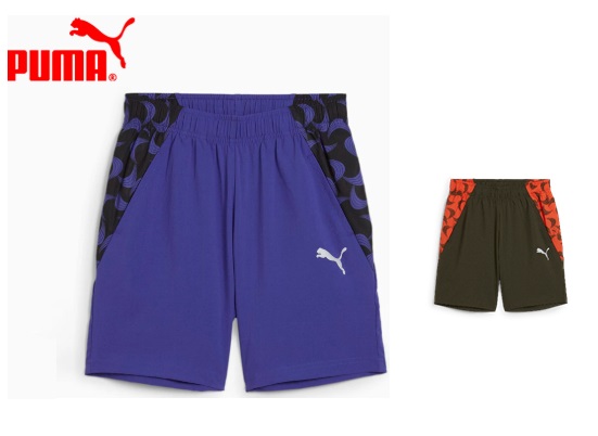 【PUMA】プーマ　キッズ　ACTIVE SPORTS ｳｰﾌﾞﾝ AOP ｼｮｰﾂ   全2色アソート　6枚入り 684002　セットNo.2502KIDS-TR24