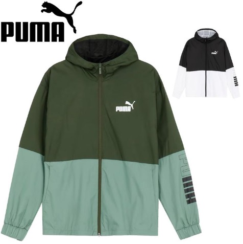 【PUMA】プーマ　メンズ PUMA POWER　ウィンドブレーカー 裏メッシュ　全2色アソート　8枚入り 677679　セットNo.2502MS-TR7
