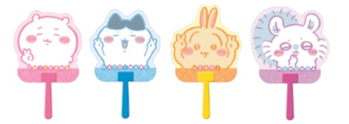 ちいかわ　ダイカットうちわ ④　全4種アソート　160個入り 4970381218430・4970381218447・4970381218454・4970381218461
