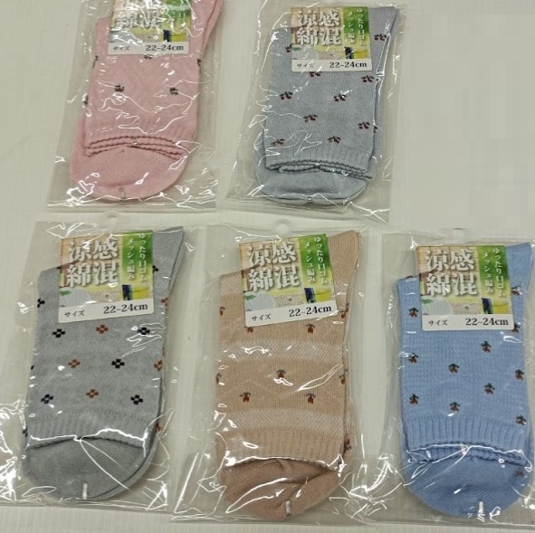 婦人　ミセス柄メッシュクルーネック　1P　100個入り 1003492091