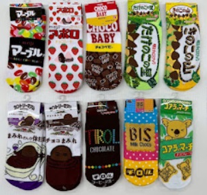 婦人　お菓子ソックス　チョコ菓子/駄菓子/ポテト＆コーラ　60足入り 1003495531・1003495521・1003495511
