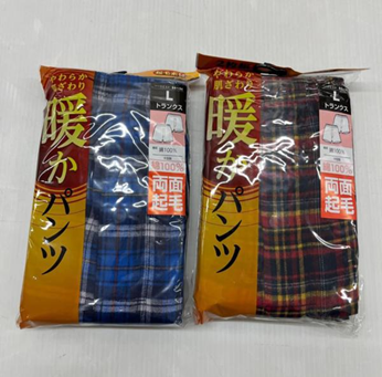 紳士2ｐ1280円上代起毛先染めﾄﾗﾝｸｽ　30個　1003601401