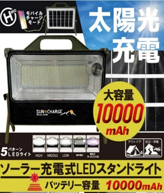 ソーラー充電式LEDスタンドライト　4個　HDL-SBLS01-LCK　4562350986718　