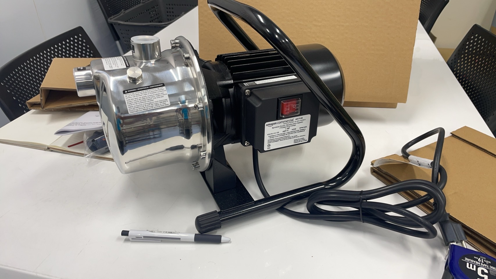 Acquaer　1.2HP ポータブル浅井戸ポンプガーデンポンプ　150台　1セット限定！！
