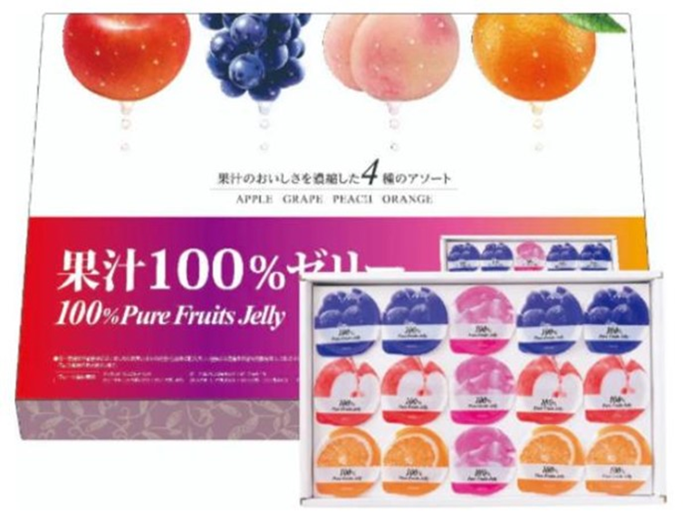 リボン　果汁100％ゼリーギフト　60個　4903316601045