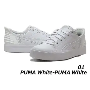 【PUMA】プーマ　レディス　 Vコート イーズイン　01PUMA WHITE　4足セット　402486　2506E-E004