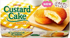 ロッテ	カスタードケーキ　125個　4903333239214