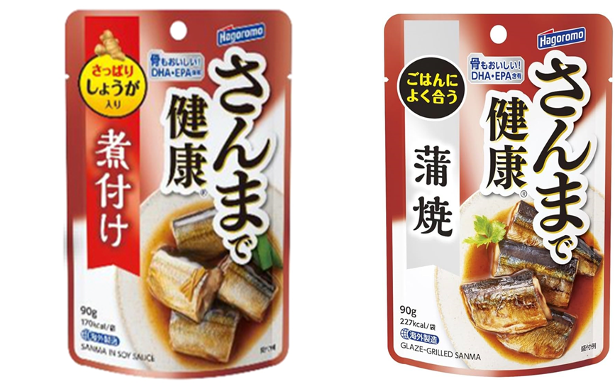 はごろもフーズ　さんまで健康　煮付けパウチ・さんまで健康　蒲焼パウチ　2種アソート240個セット　4902560041935・4902560041614