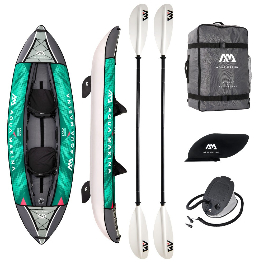 大型送料サービス！AQUA MARINA(アクアマリーナ) Laxo ラクソ カヤック インフレータブル パドル付 2人乗り　1台　LA-320-A