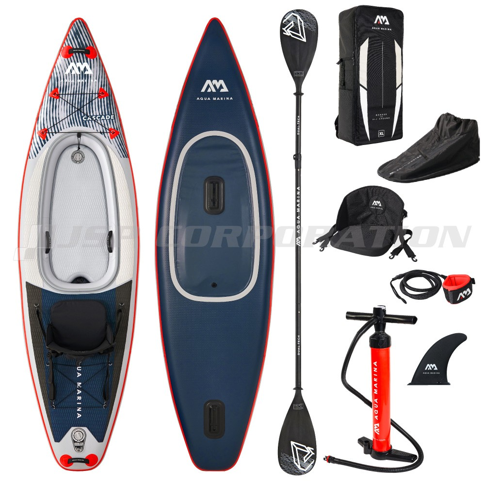 AQUA MARINA(アクアマリーナ) CASCADE カスケード ハイブリッドSUP/カヤック インフレータブル パドル　1台　BT-21CAP