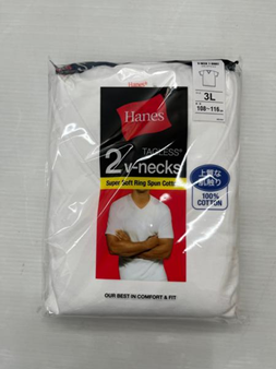 紳士【Hanes】1500～2000円上代2ｐ大寸ｸﾙｰﾈｯｸ　20個　1003279201