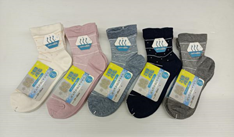 婦人ＢＤワイドメッシュクルーソックス２Ｐ　50個　1003633391
