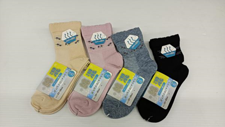婦人花柄メッシュクルーソックス２Ｐ　50個　1003633401