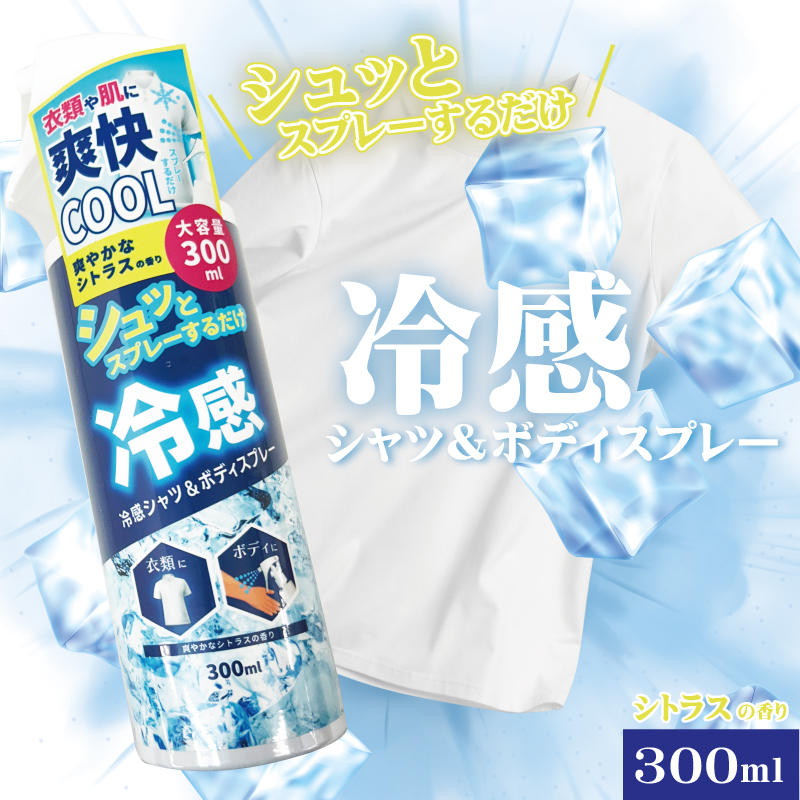 冷感シャツ＆ボディスプレー　300ml　IT-2411-04　48個　4562350998933